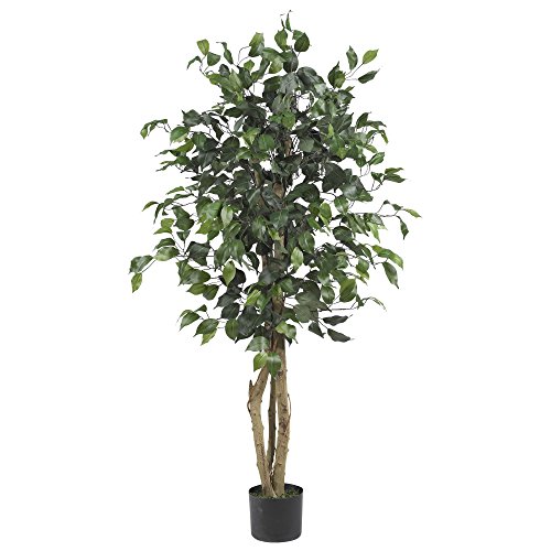 Nearly Natural 5299 Ficus Silk Tree, 4-Feet(48 in), Green - 48 in - Trees