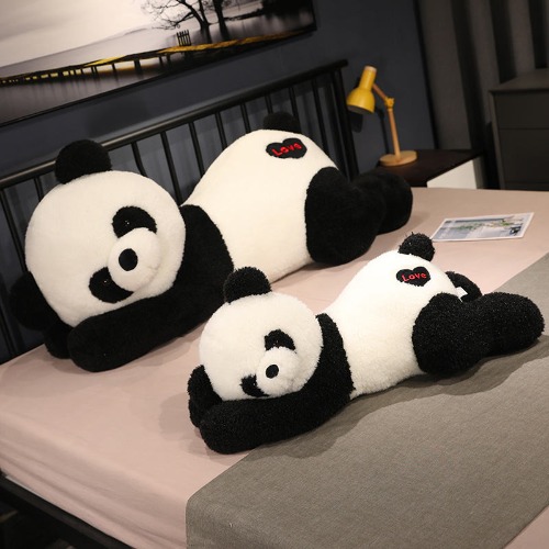 Soft panda toys, cute and plush. - White / 80CM