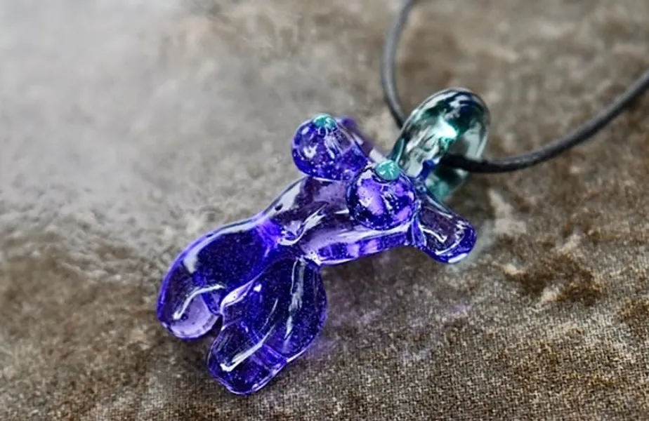 Stunning Purple Lollipop Aqua and Nemo Blown Borosilicate | Etsy