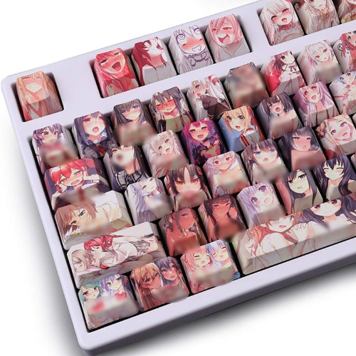 Anime Keycap Keycaps 108 PBT Dye Sublimation OEM Profile Japanese Anime Keycap for Cherry Mx Gateron Kailh Switch Mechanical Keyboard