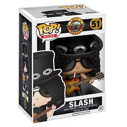 Funko POP! Vinyl: Rocks: GN'R: Slash - Guns N Roses - Collectable Vinyl Figure - Gift Idea - Official Merchandise - Toys for Kids & Adults - Music Fans - Model Figure for Collectors and Display - Slash - Single
