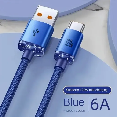 120w super szybkie ładowanie kabel usb typu c błyszczący - Temu Poland