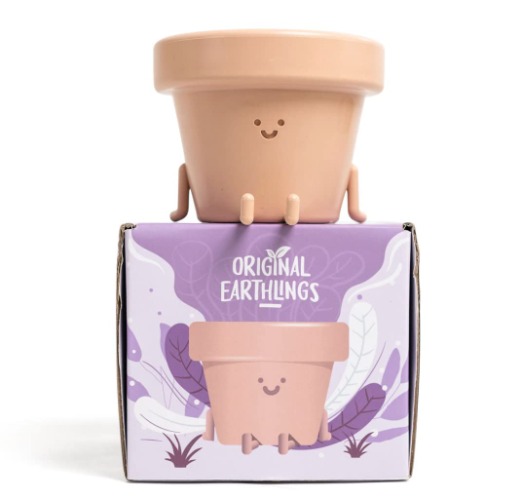 Legs Out Front Indoor Pflanztopf, Einzigartiger niedlicher Kunststoff-Blumentopf mit Gesicht, dekorativer Pflanztopf, Neuheit Übertopf (1xBeine Out Front Pot) - Legs Out Front