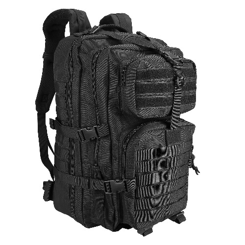 ProCase Military Tactical Backpack, 42L Large Capacity Rucksacks 3 Day Army Assault Pack Bag for Hunting, Trekking and Camping and Other Outdoor Activities, Gift for Father's Day -Black