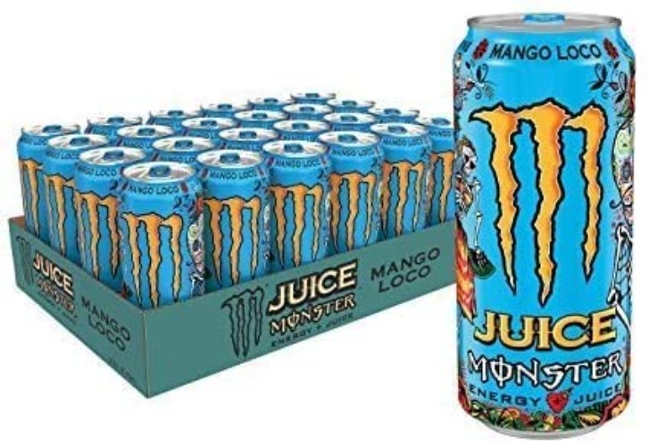 Monster Energy Drink and Reign Energy Drink 12 Pack Big 500ml Bottles. Mix and Match Monster Flavors Free Fast Next Day DELIVERY**(Mango Loco) - Mango Loco - 500 ml (Pack of 12)