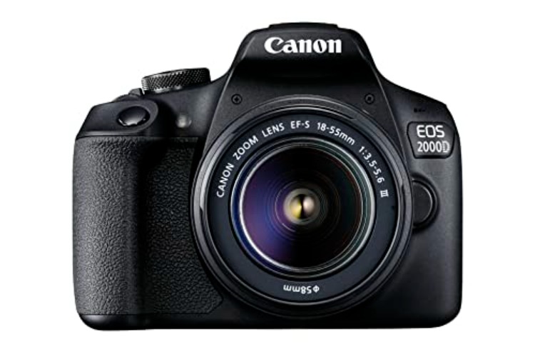 Canon EOS 2000D + EF-S 18-55mm III Lens - Easy-to-use DSLR Camera with a Versatile Lens, Ideal for Portraits and Landscapes