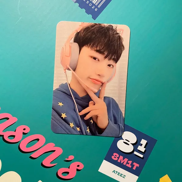 PREORDER ateez gamer san replica | unofficial photocard