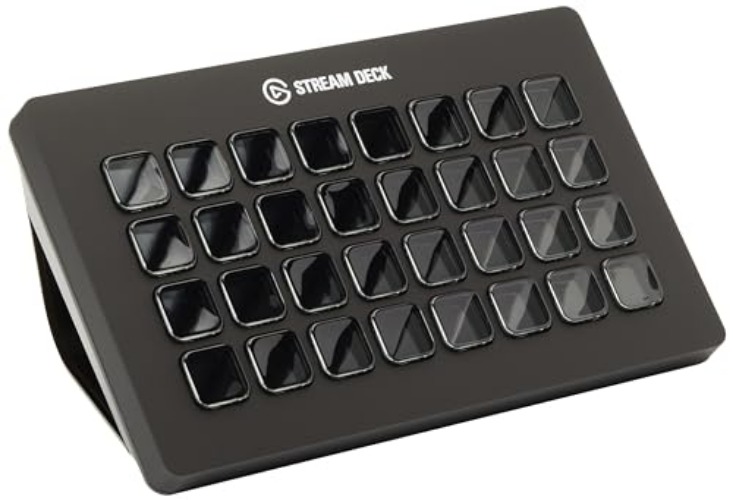 Elgato Stream Deck XL – Advanced Studio Controller, 32 macro keys, trigger actions in apps and software like OBS, Twitch, ​YouTube and more, works with Mac and PC