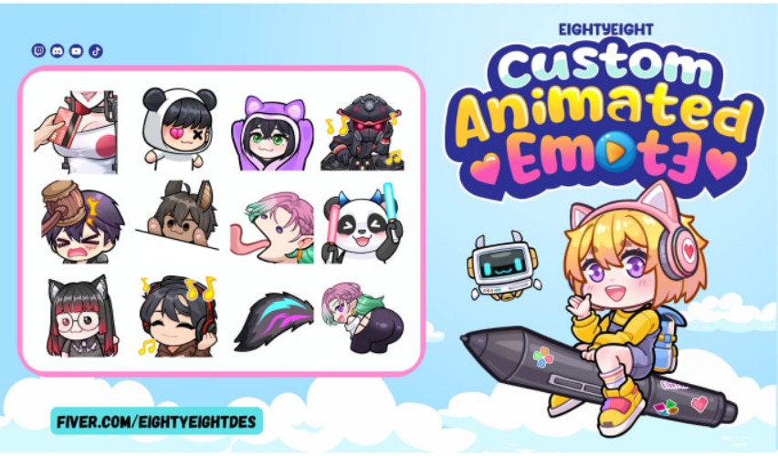 New animated emotes!