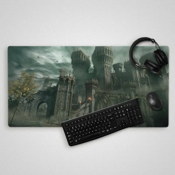 Elden Ring Gamer Mouse Pad | Desk Mat Extend Gaming Mouse Pad Large Mousepad with Stitched Edges, Keyboard Mouse Mat Desk Pad for Work