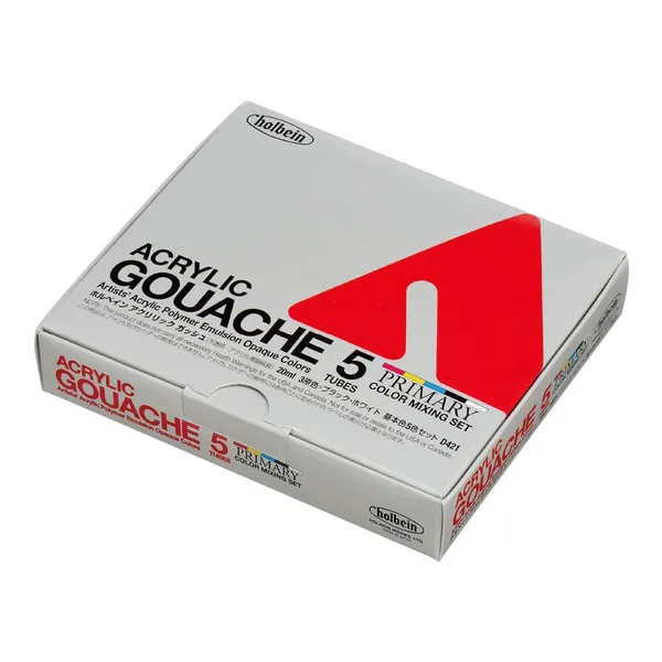 Akryl Holbein gouache five primary färger set (japan import)