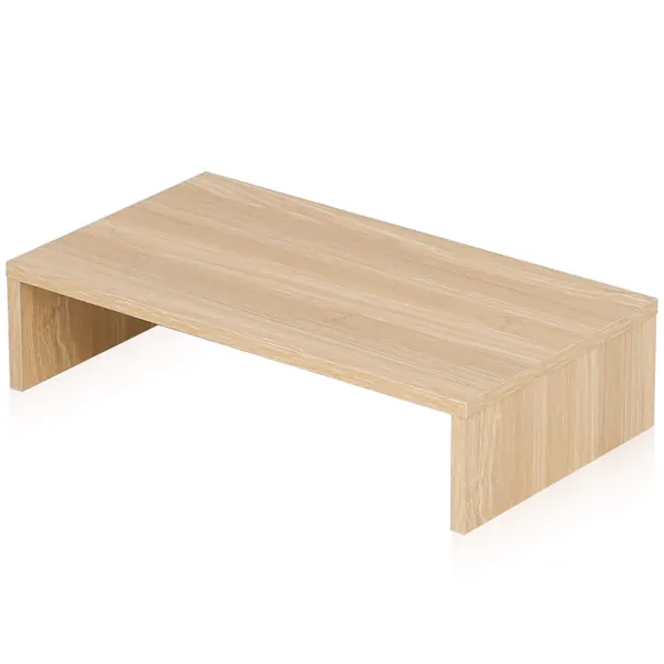 FITUEYES Trämonitorstativ PC bärbar dator skärmhöjare, skärmskrivarhöjare för skrivbord 42,5 x 23,5 x 10 cm, maximal belastning: 15 kg, ek DT104201WO
