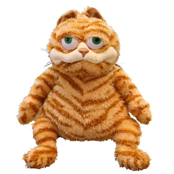 30cm Fat Orange Cat Plush,Fat Kitten Stuffed Animals Toy, Cute Garfield The Cat Plush Dolls Toy,Lifelike Yellow Tabby Cat Kitty Toy, Cute Fat cat Plush Toy,Fat cat Doll Plush Pillows ( 30cm)