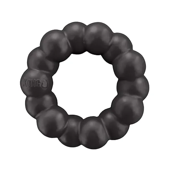 KONG Extreme Ring - Durable Natural Rubber Ring Toy for Healthy Chewing Habits - Chew Toy Supports Dog Dental Health - Dog Toy Supports Instincts During Playtime - for XL Dogs