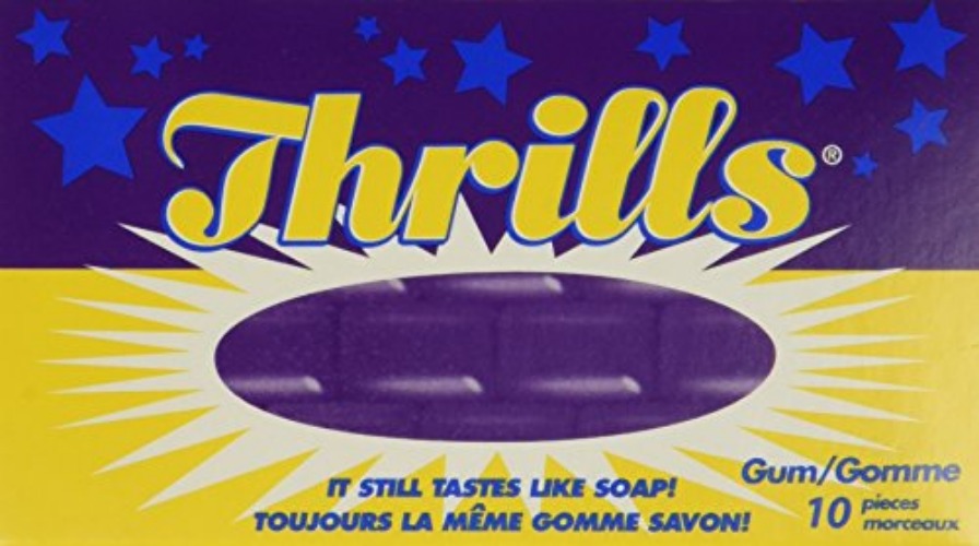 Thrills Chewing Gum, 10 Count - 20 Pack