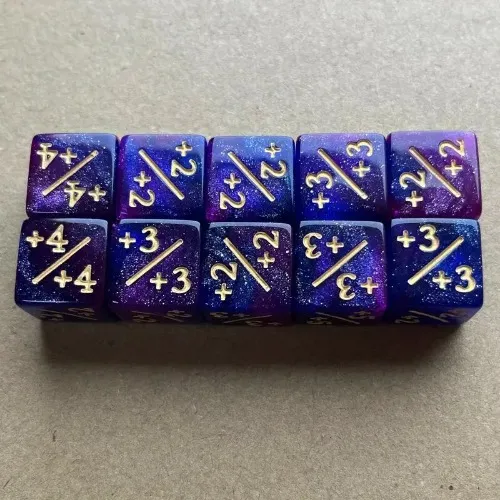 10 Double-Colored Starry Sky Dice | Temu