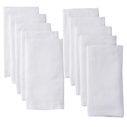Gerber Unisex Baby Boys Girls Birdseye Prefold Cloth Diapers Multipack White 3-Ply 10 Pack - 10 Pack - White 3-ply