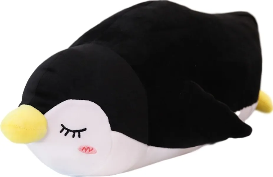 Sleepy Penguin Plush (2 COLORS, 2 SIZES) - 28" / 70 cm / Black