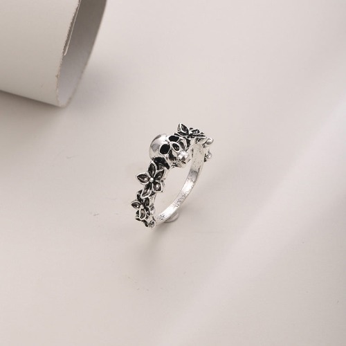 Skull Flower  Ring - 6 / RING880