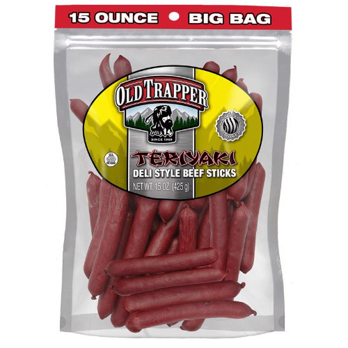 Old Trapper Teriyaki Beef Deli Sticks 15 oz Bagged | Default Title