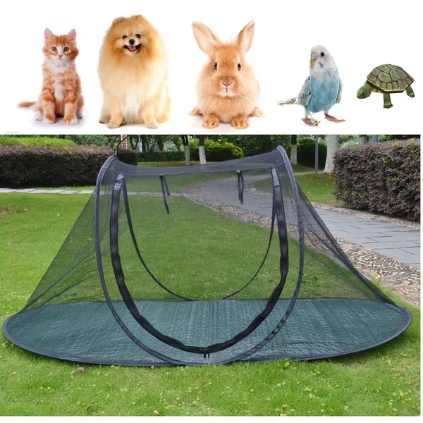 Pet Camping Tent Playpens Cage for Dogs Cats - Birds Parrots Playpens House Small Animal Indoor/Outdoor Play Tent Shelter Breathable Turtles Reptiles Cage - Type2