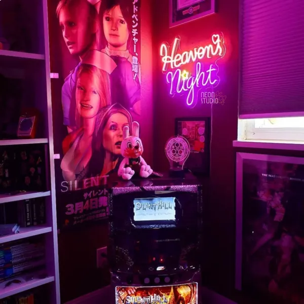 Heaven's Night Silent Hill Sign - LED Neon Sign Bedroom, Neon Light Home Decor