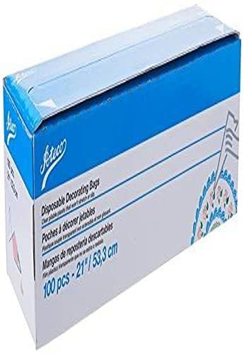 Ateco Disposable Decorating Bags, 21-Inch, Pack of 100 - 21" - Pack of 100 - Bags