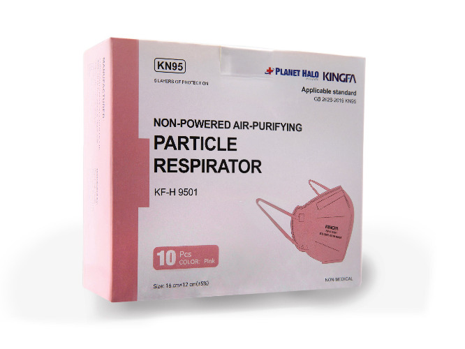 PH KingFa KN95 Mask - Pink - 10 count / box | Pink - 10 Count (1 pack)