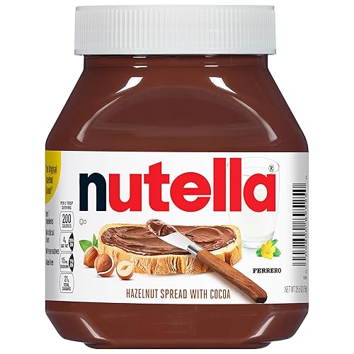 Nutella Hazelnut Spread With Cocoa For Breakfast, 26.5 Oz Jar - 26.5 Ounce (Pack of 1)