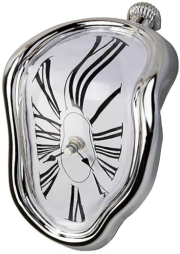 Creatov Decorative Dali Watch Melting Clock - Surrealistic Table Shelf Desk Fashion Melted Clock Salvador Dali Inspired Funny Home Decor Office Best Birthday Gift Idea