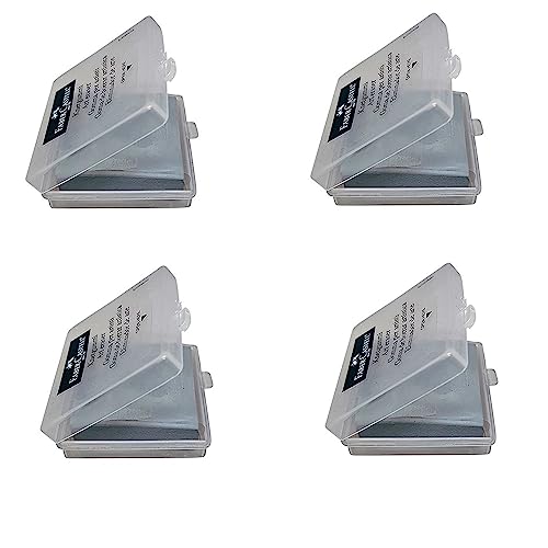 Faber-Castell Erasers - Drawing Art kneaded Erasers, Large Size Grey - 4 Pack - 1