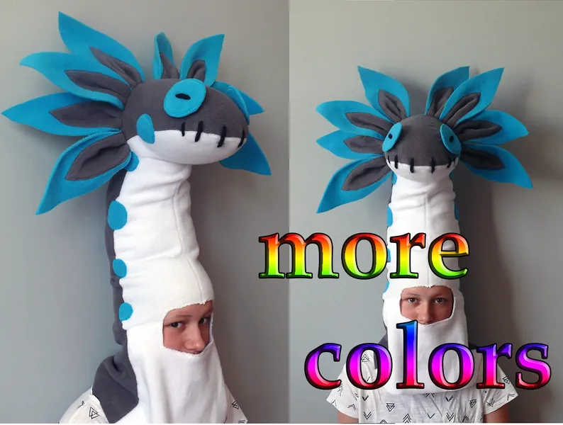WIGGLER HELMET monster hunter, wiggler monster hunter, wiggler head, MHW, wiggler hat, wiggler queen, monster hunter world, cosplay