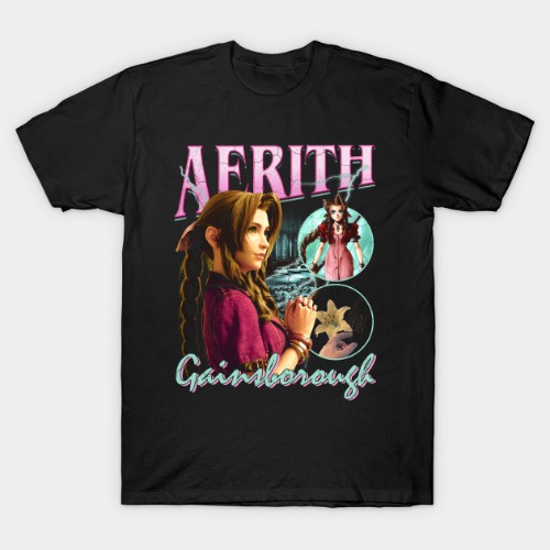 Aerith Gainsboro Vintage Final Fantasy 7 Classic T-Shirt