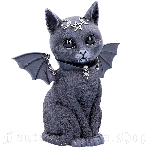Horned cat figurine by Nemesis Now.