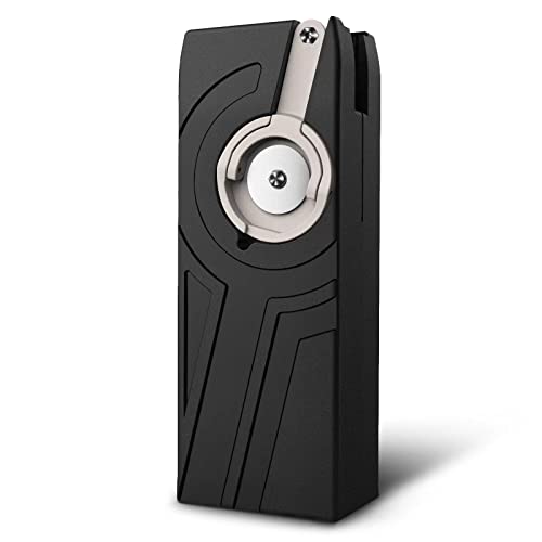 Ludex 1600 Large Capacity Airsoft Speed Loader for 6mm BBS, M4/M16 Hand Crank Airsoft Magazines Speed Loader Fast Quick BB Gun Loader - Black