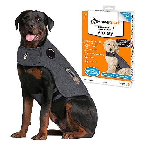 ThunderShirt for Dogs, XX Large, Heather Gray Classic - Dog Anxiety Vest - XXL - Heather Grey