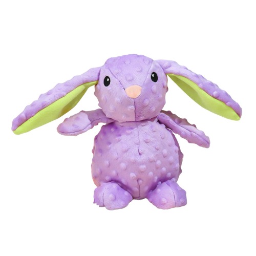 Teddy Dog Squeaky Toy Pet Plush Toy Purple
