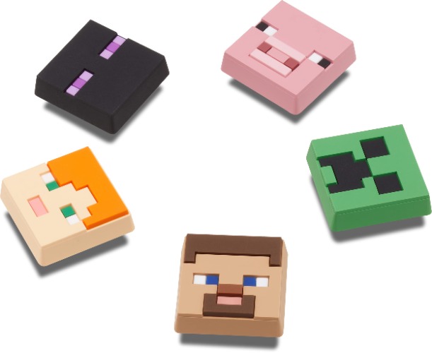 Crocs Jibbitz 5-Pack Minecraft Shoe Charms ♡