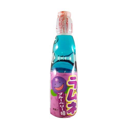 Hata Blueberry Ramune Drink, 200 ml, Blueberry