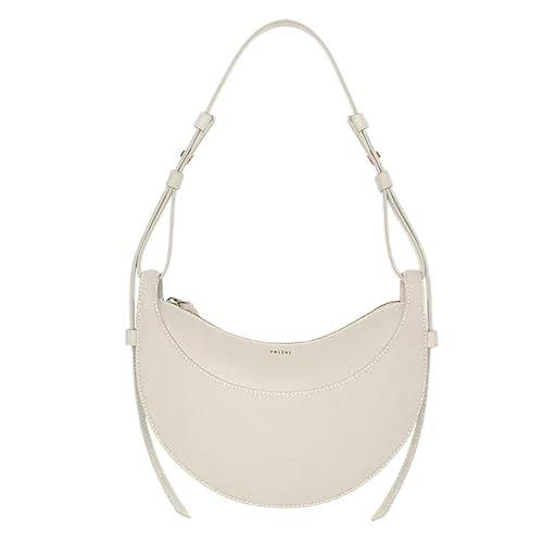 Leather Shoulder Bags for Women, Soft Cute Top Handle Satchel Clutch Purses,PU Leather Hobo Crossbody Tote Dumpling Bags - Beige