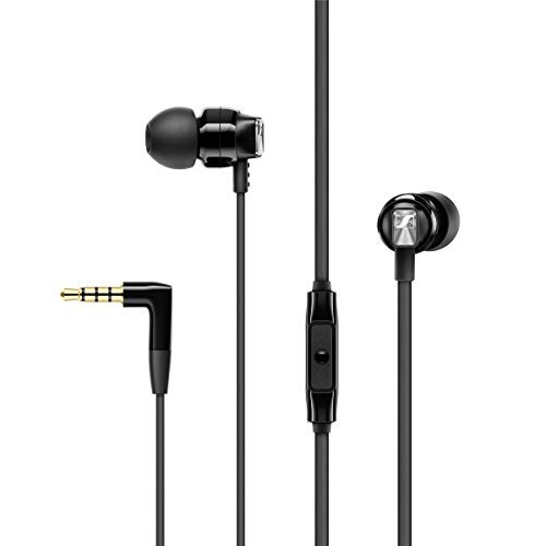 Sennheiser CX 300S In Ear Headphone with One-Button Smart Remote - Black - Black