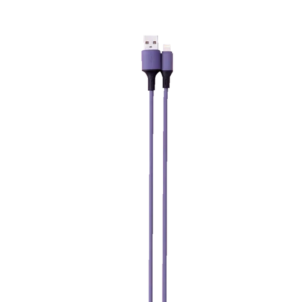 Rainbow Extra-Long Charging Cable (5.9ft) - Purple