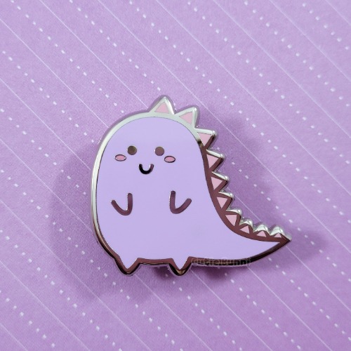 Purple Dino Enamel Pin