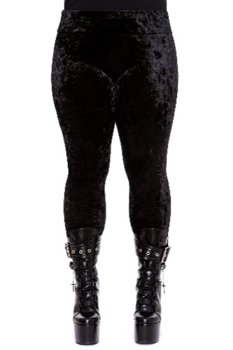 Hematite Leggings [B] [PLUS] | 4XL / Black / 95% Polyester, 5% Elastane
