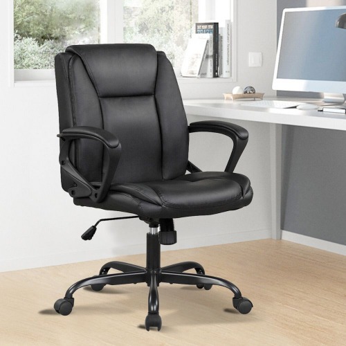 Mid Rest Back Office Chair - Black