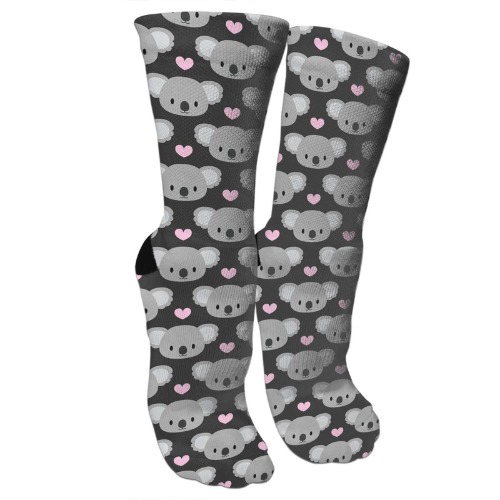 Gocerktr Socks for Women Athletic Sports Socks Novelty Cute Crew Funny Casual Moisture Wicking Socks - Cute Koalas