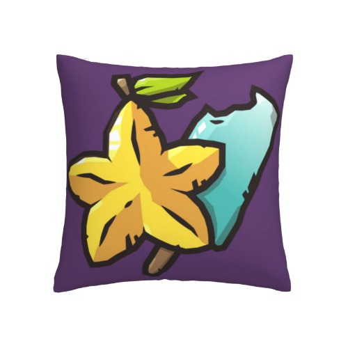 Paopu Fruit and Sea Salt Icecream- Kingdom Hearts Throw Pillow Cover Square Pillowcases Cushion Case