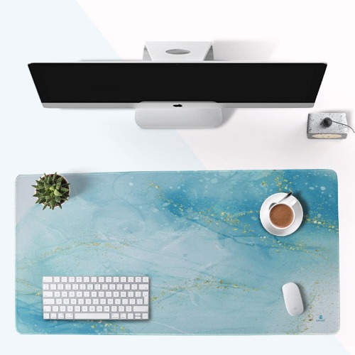 Gaming Mouse Pad JAMGRO Extended Mouse Pad XXL Desk Mat with Non-Slip Base and Stitched Edge for Home Office Gaming Work, Big Desk Pad Large Mouse Mat 800×400×3mm, Green