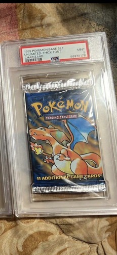 1999 Pokemon Charizard Base Set Unlimited Booster Pack PSA 9 !! RARE!! 🚀🔥🚀🔥