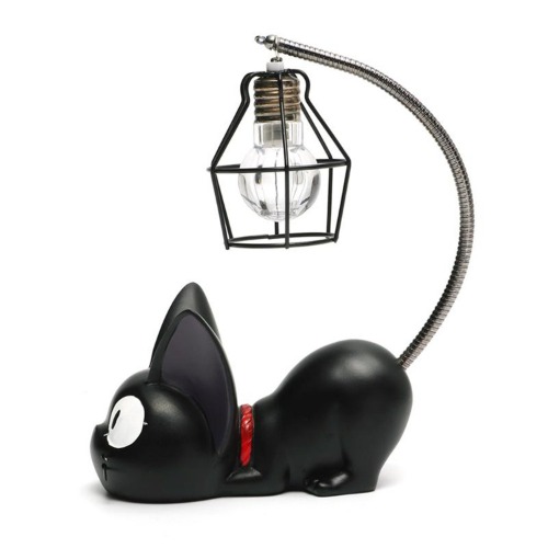 Kreativ hartslampa, katten Kiki, djurnattlampa, ornament, heminredning, gåva, liten katt, barnlampa, LED-nattlampor